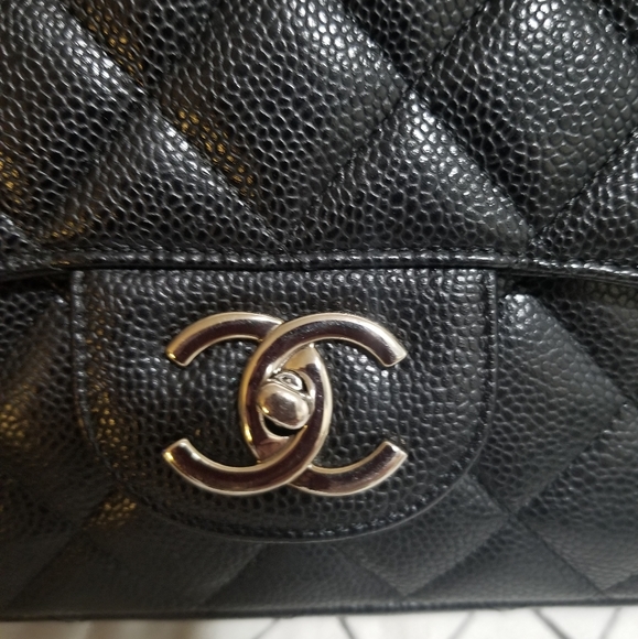 Chanel Clasic Caviar double flap maxi purse - Picture 11 of 16